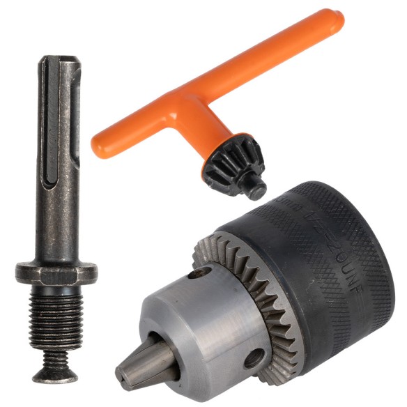 High-Quality Drill Chuck Set with Key and Adapter | KSEIBI