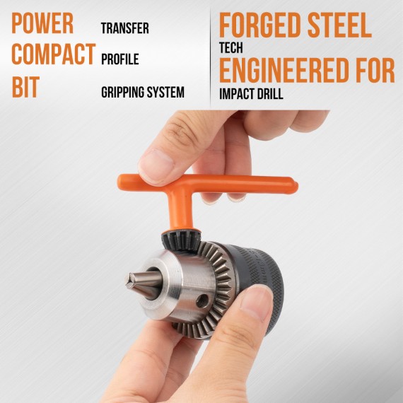 高品质带钥匙的钻头夹和转接头 1.5-13MM (1/2-20) | KSEIBI