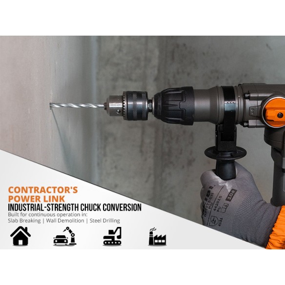 High-Quality Drill Chuck Set with Key and Adapter | KSEIBI