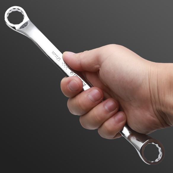 Premium Double Ring Wrench Set with 8-Piece Rack for Efficient Tool Storage | KSEIBI