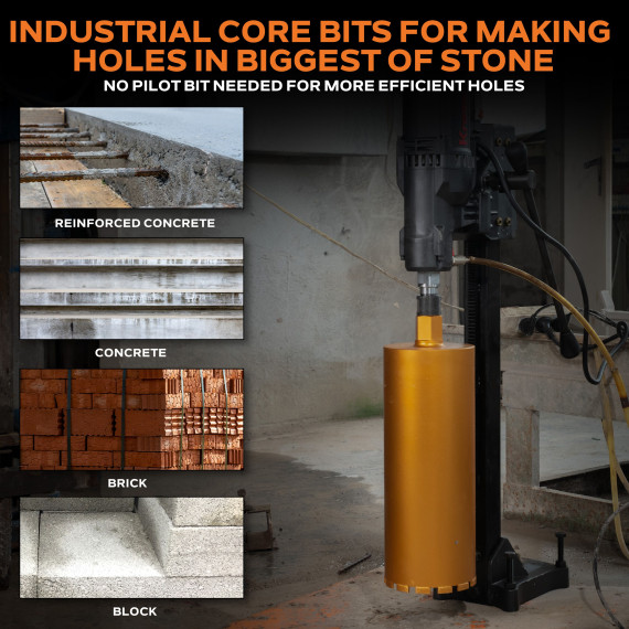 High-Quality Diamond Wet Core Bit for Precise Drilling | KSEIBI