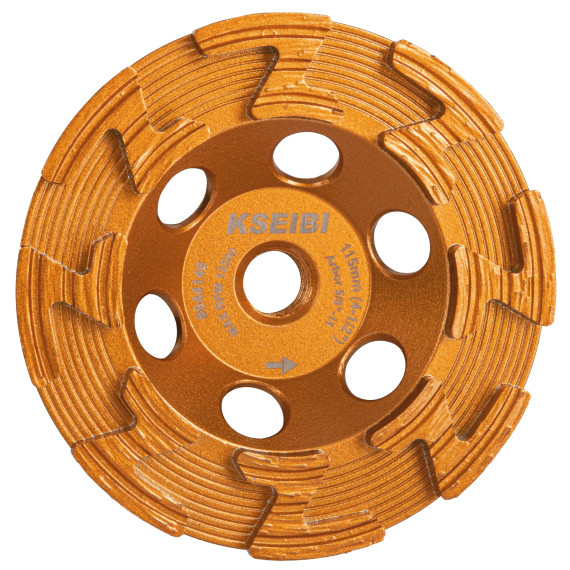 High-Quality Diamond Cup Grinding Wheel with Z-Segment and Integrated Flange | KSEIBI