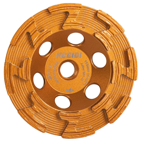 High-Quality Diamond Cup Grinding Wheel with Z-Segment and Integrated Flange | KSEIBI