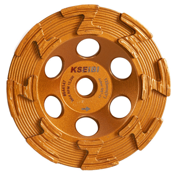 High-Quality Diamond Cup Grinding Wheel with Z-Segment and Integrated Flange | KSEIBI