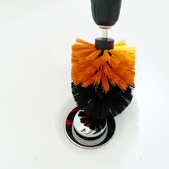 Drill Cleaning Brush 1/4" Hex Shank 3-Piece Set | KSEIBI