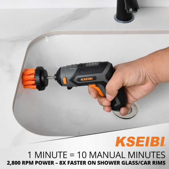 قلم‌مو تمیزکاری مته شش‌گوش 1/4 اینچ – مجموعه 3 عددی | KSEIBI