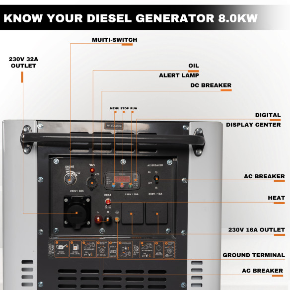 DGE 8000 SE Diesel Power Generator