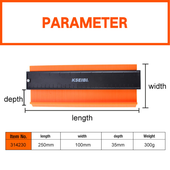 高精度轮廓量规 10" (250mm) | KSEIBI