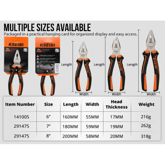 High-Quality Combination Plier for Professional Use | KSEIBI