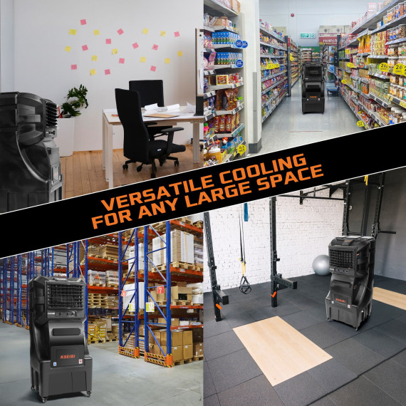 KAC 35-70M Air Cooler, 70L Capacity, 350W Evaporative Cooling | KSEIBI