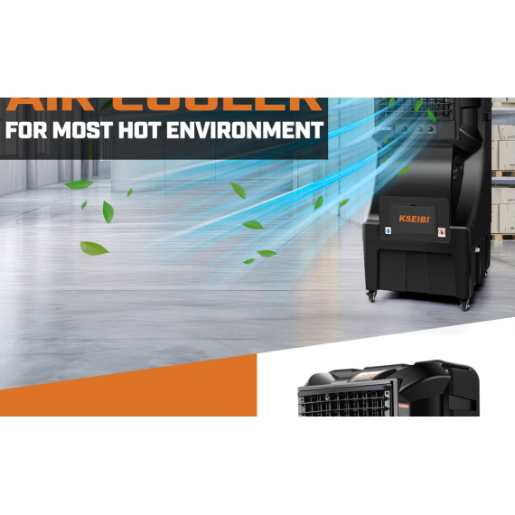 KAC 35-70M Air Cooler, 70L Capacity, 350W Evaporative Cooling | KSEIBI