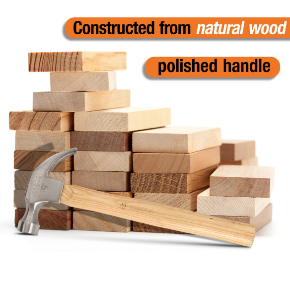 High-Quality Claw Hammer with Durable Wooden Handle | KSEIBI