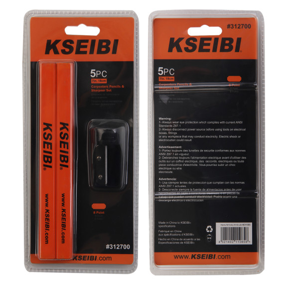 Professional Carpenter's Pencil Set for Precision Marking | KSEIBI