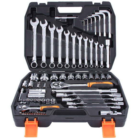 High-Quality CRV Socket Wrench Set 77PCS for Professional and DIY Use | KSEIBI