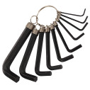 Premium Black Oxide Hex Key Set Ring | 10pc. Set for Precision Work | KSEIBI