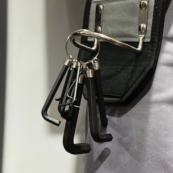 Premium Black Oxide Hex Key Set Ring | 10pc. Set for Precision Work | KSEIBI