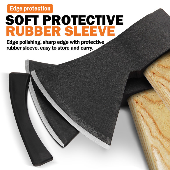 Premium Quality Axe With Wooden Handle for Efficient Wood Chopping | KSEIBI