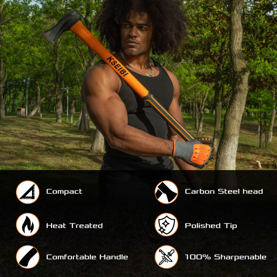 تبر با دسته فایبرگلاس بزرگ | KSEIBI