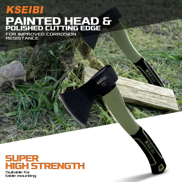 High-Quality Fiberglass Handle Axe for Precision Cutting | KSEIBI