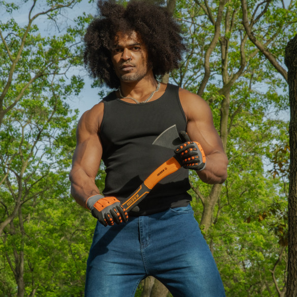 High-Quality Axe with Durable Fiberglass Handle for Precision Woodcutting | KSEIBI