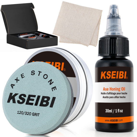 Premium Axe Sharpening Stone Kit for Precision Blade Maintenance | KSEIBI