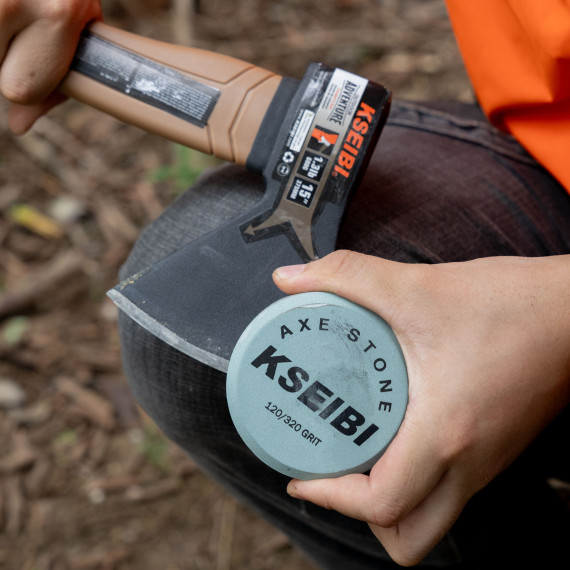 Premium Axe Sharpening Stone Kit for Precision Blade Maintenance | KSEIBI