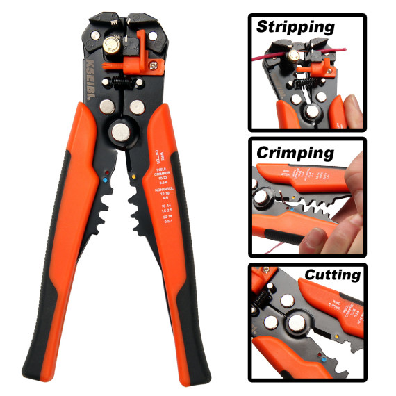 Effortlessly Strip Wires with the Automatic Wire Stripper Type | KSEIBI