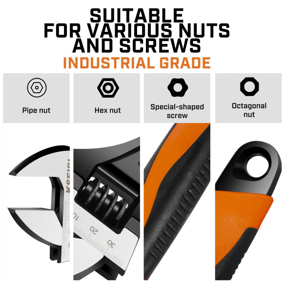 High-Quality Adjustable Wrench for Professionals | KSEIBI