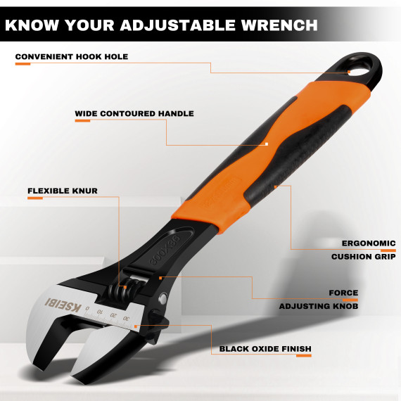 High-Quality Adjustable Wrench for Professionals | KSEIBI