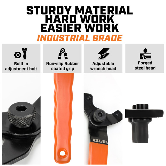 مفتاح سنون قابل للتعديل - أداة متعددة الاستخدامات للمهام المنزلية | KSEIBI