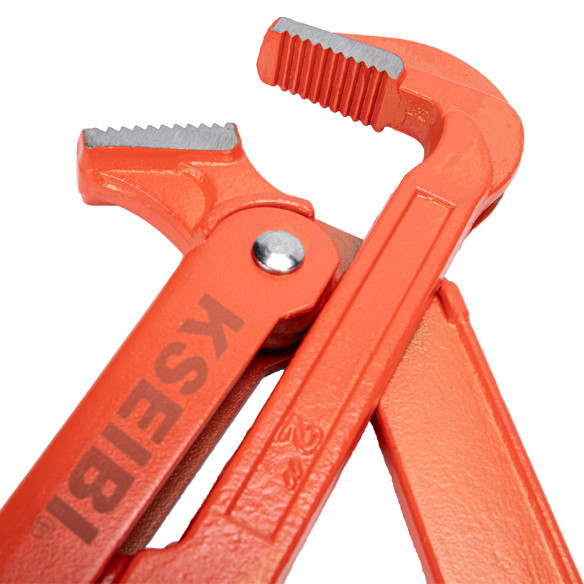 Durable 90 Bent Nose Pipe Wrench for Easy Plumbing Jobs | KSEIBI