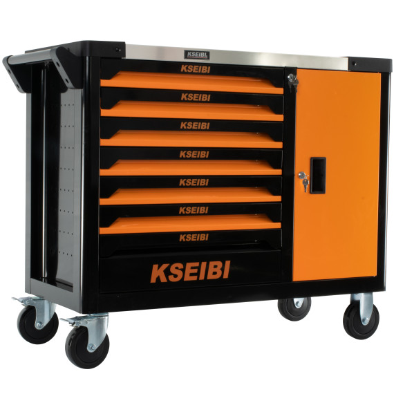 Organize Your Tools with our 7-Drawer Tool Cabinet W/Door | KSEIBI