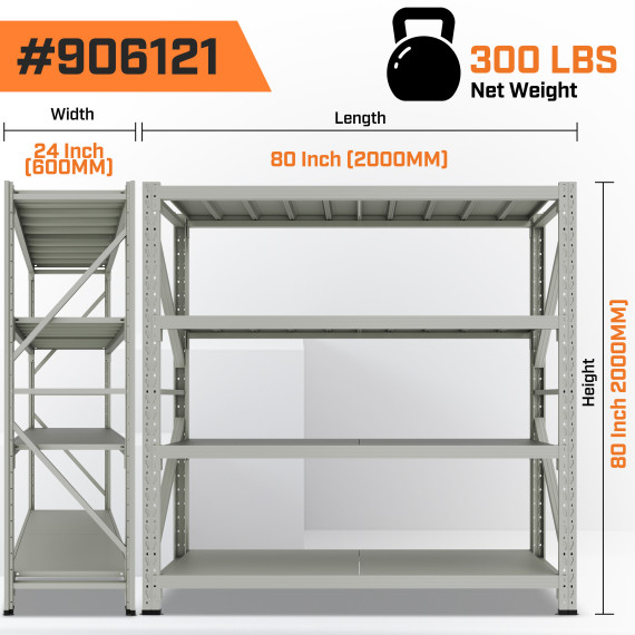 Storage Shelf 2.0m / White