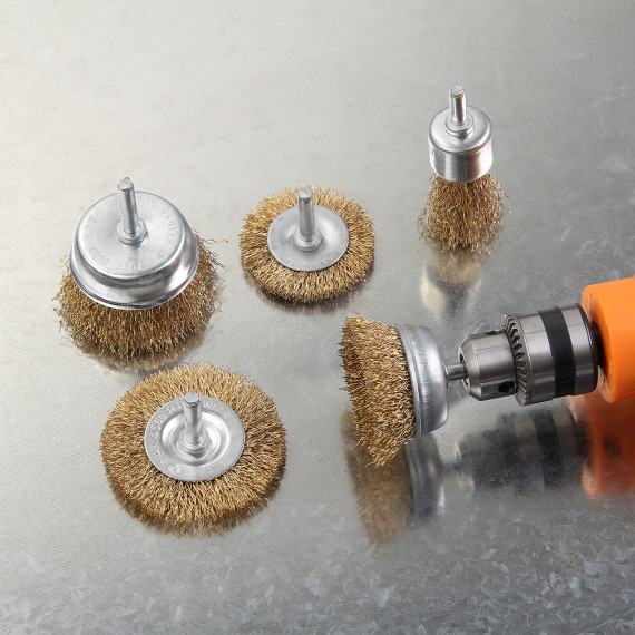 High-Quality 5-Pc Crimped Brush Set for Precision Detailing | KSEIBI