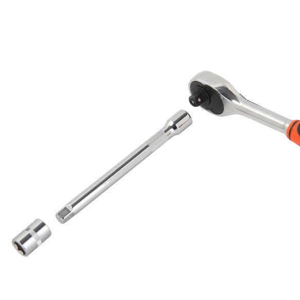 High-Quality Hexagon Socket And Ratchet Set 3/8" 12-Pc for Professional Use | KSEIBI