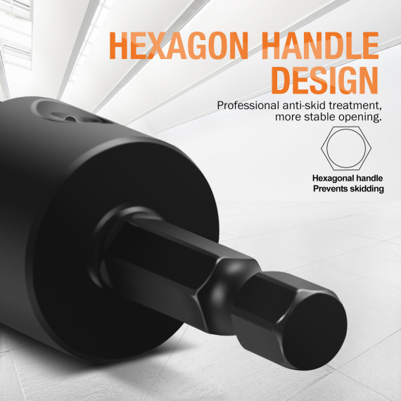 Effortlessly Change Holesaw Sizes with Quick-Release Adapter | KSEIBI