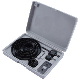 高品质碳钢开孔器套装 16件，适用于19-127mm孔径 | KSEIBI