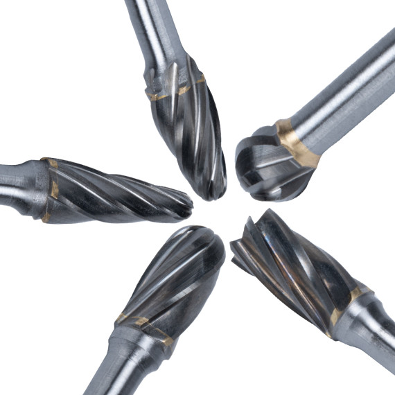 High-Quality Aluminium Burrs Drill Bits Set in Plastic Case | KSEIBI