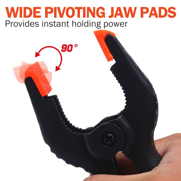 Spring Clamp,
plastic clip,
hold round tubes,
clamp