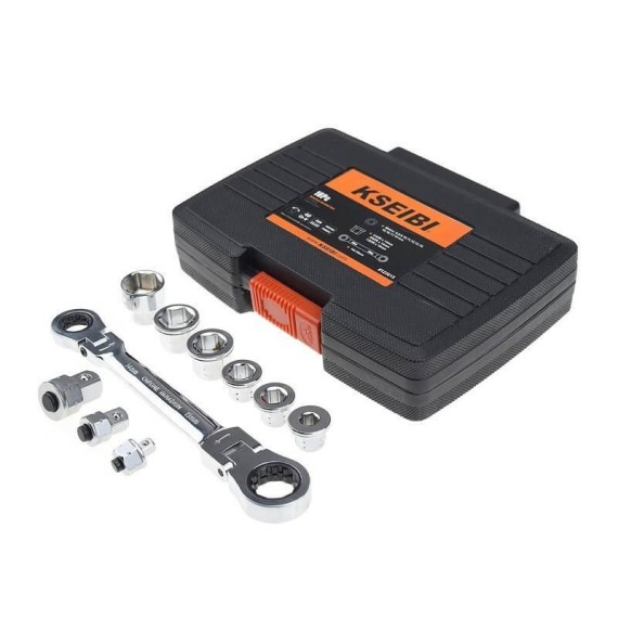 Universal Socket Ratchet Spanner Set