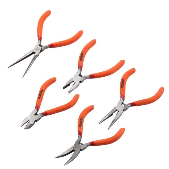 Mini Plier Set PVC Pattern 5-PC, Hand Tools & Pliers, mini pliers set 5pcs.