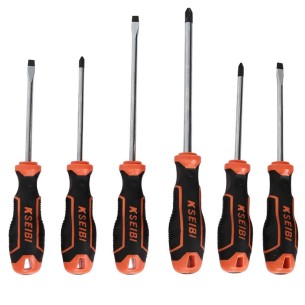 Premium 6-Piece Slotted &amp; Philips Screwdriver Set for Precision Work | KSEIBI 2