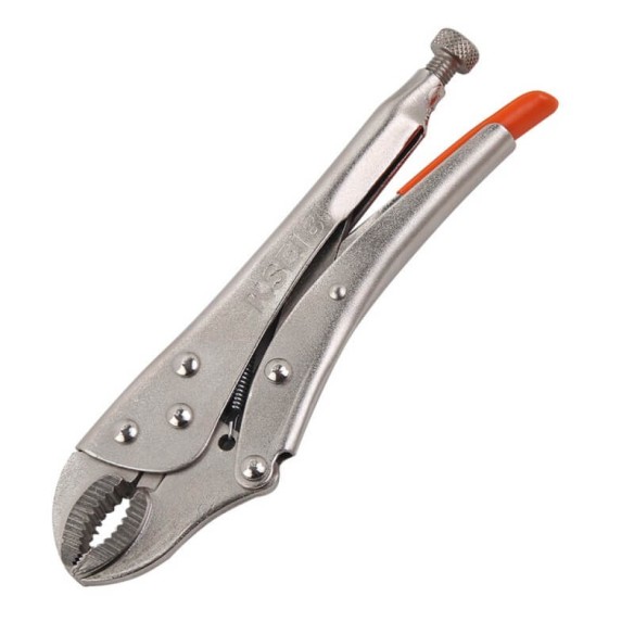 Curved Jaw Locking Pliers with Wire Cutter, Hand Tools & Pliers, curved jaw grip pliers with a wire cutter.