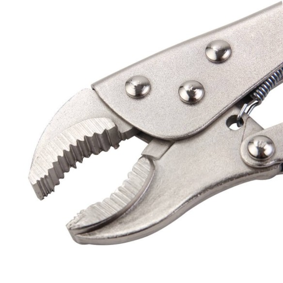 Curved Jaw Locking Pliers with Wire Cutter, Hand Tools & Pliers, curved jaw grip pliers with a wire cutter.