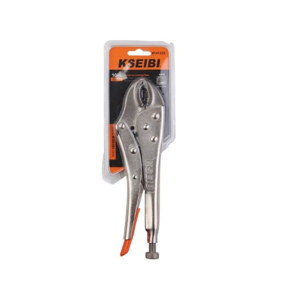 Curved Jaw Locking Pliers with Wire Cutter, Hand Tools & Pliers, curved jaw grip pliers with a wire cutter.