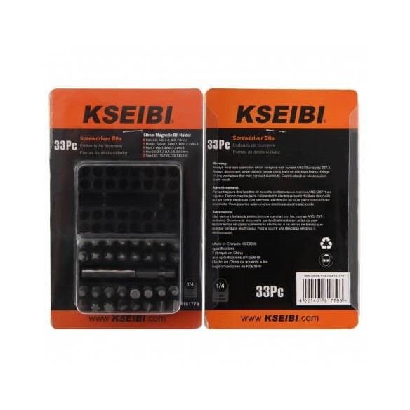 33-Pc Power Bit Sets,
screwdriver bit set,
power tool accessories,
Cordless screwdriver