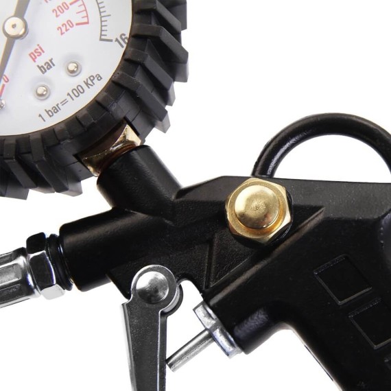 Tire Inflator with Gauge/Classic S, Air Tools & Accessories, pistol grip tire inflator with dial gauge.