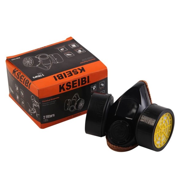 Chemical Respirator Double Filter, Safety Tools, gas double filter from plastic, used for assembly and mechanical.
