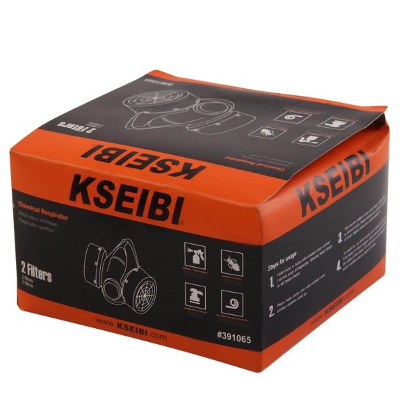 Chemical Respirator Double Filter, Safety Tools, gas double filter from plastic, used for assembly and mechanical.