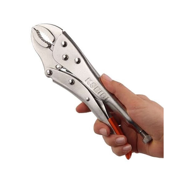 Straight Jaw Locking Pliers with Wire Cutter, Hand Tools & Pliers, straight jaw grip pliers with a wire cutter.